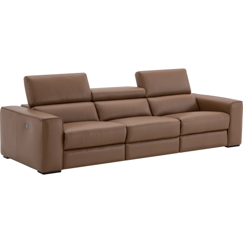 Picasso Power Motion Sofa in Caramel Top Grain Leather